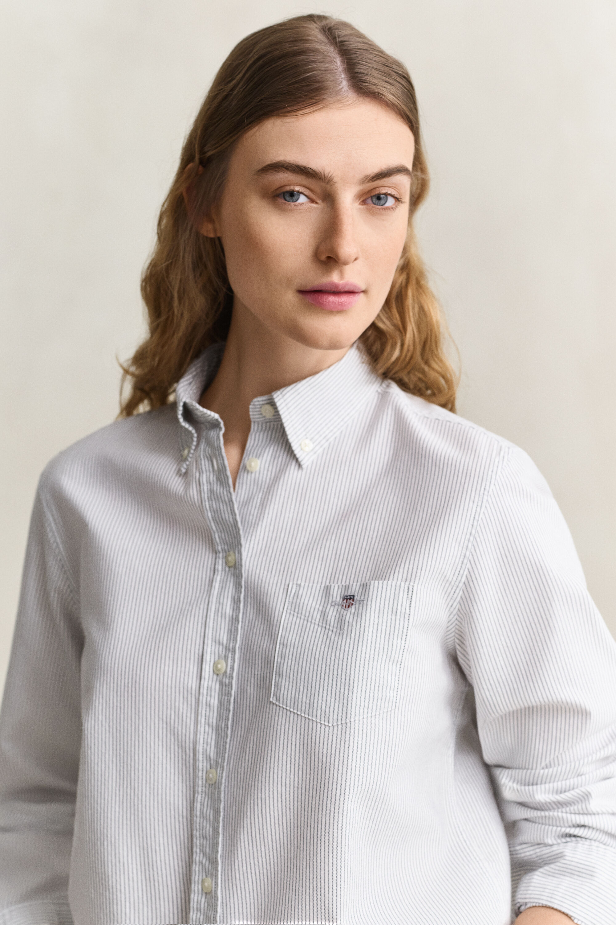 Classic Oxford-Bluse mit Streifen
