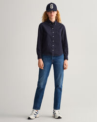 St&uuml;ckgef&auml;rbtes Regular Fit Oxford-Hemd