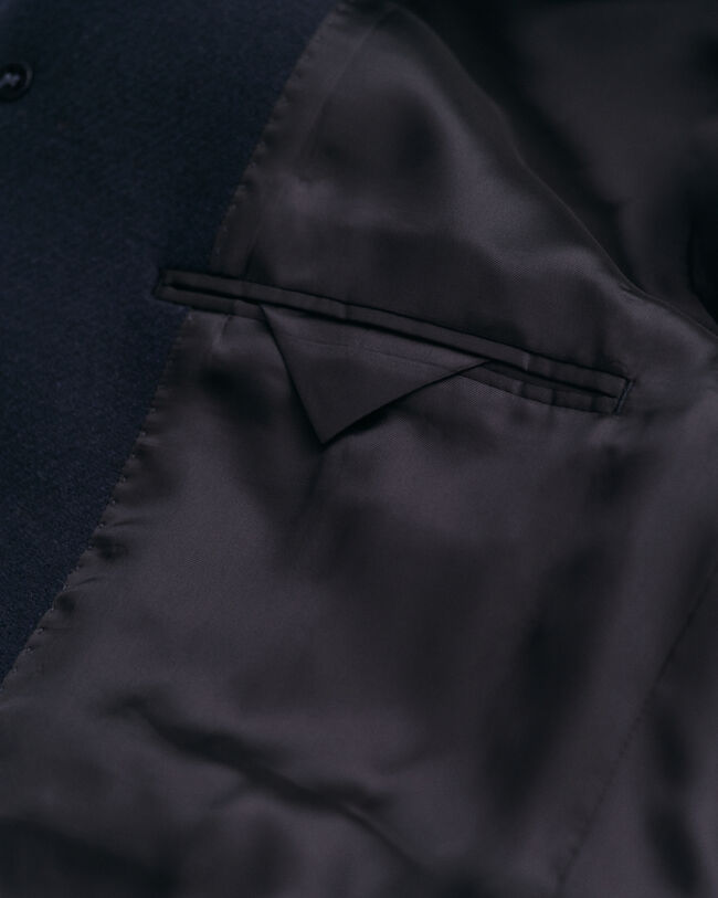 Tailored Fit Klassischer Woll Topcoat