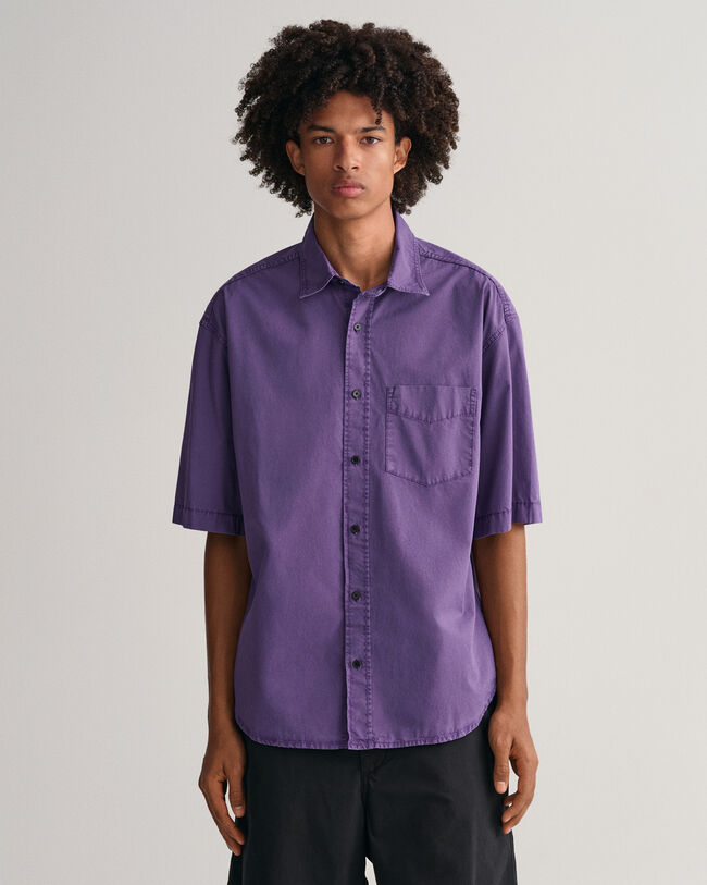 Oversized Fit Sunfaded Kurzarmhemd