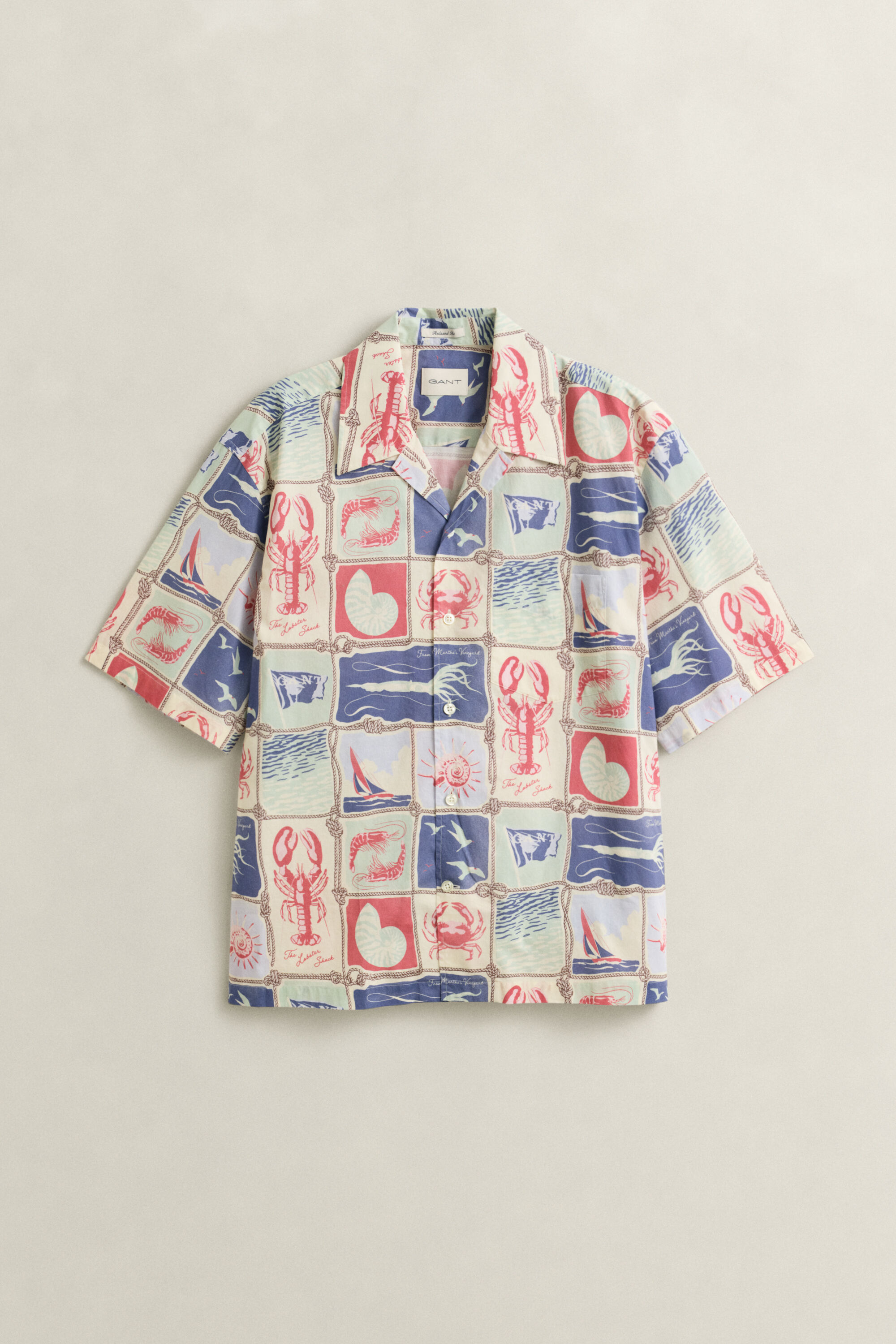 Nautical Kurzarmhemd mit Print