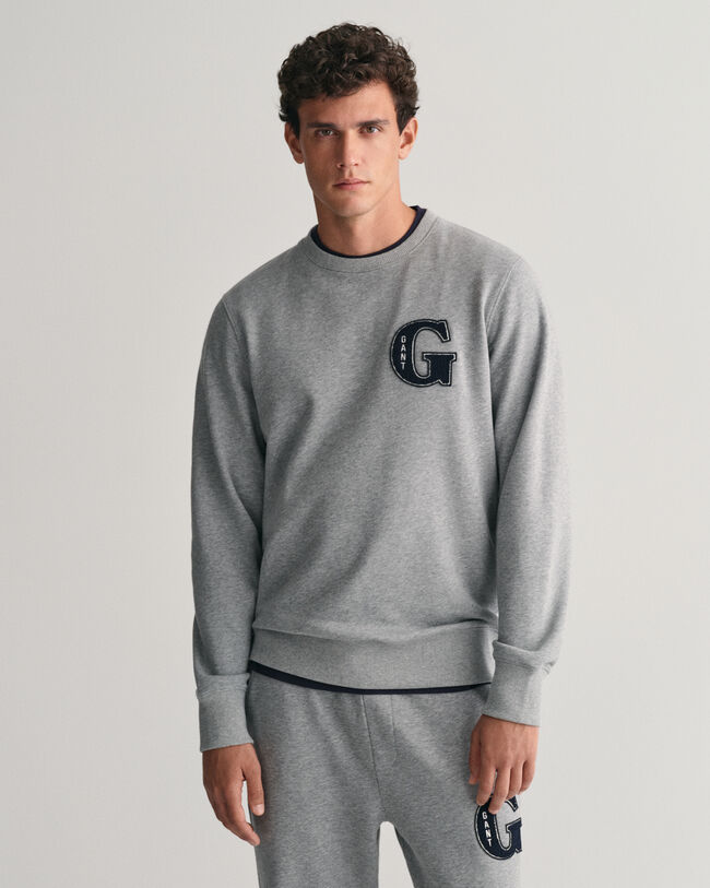 G Graphic Rundhals-Sweatshirt