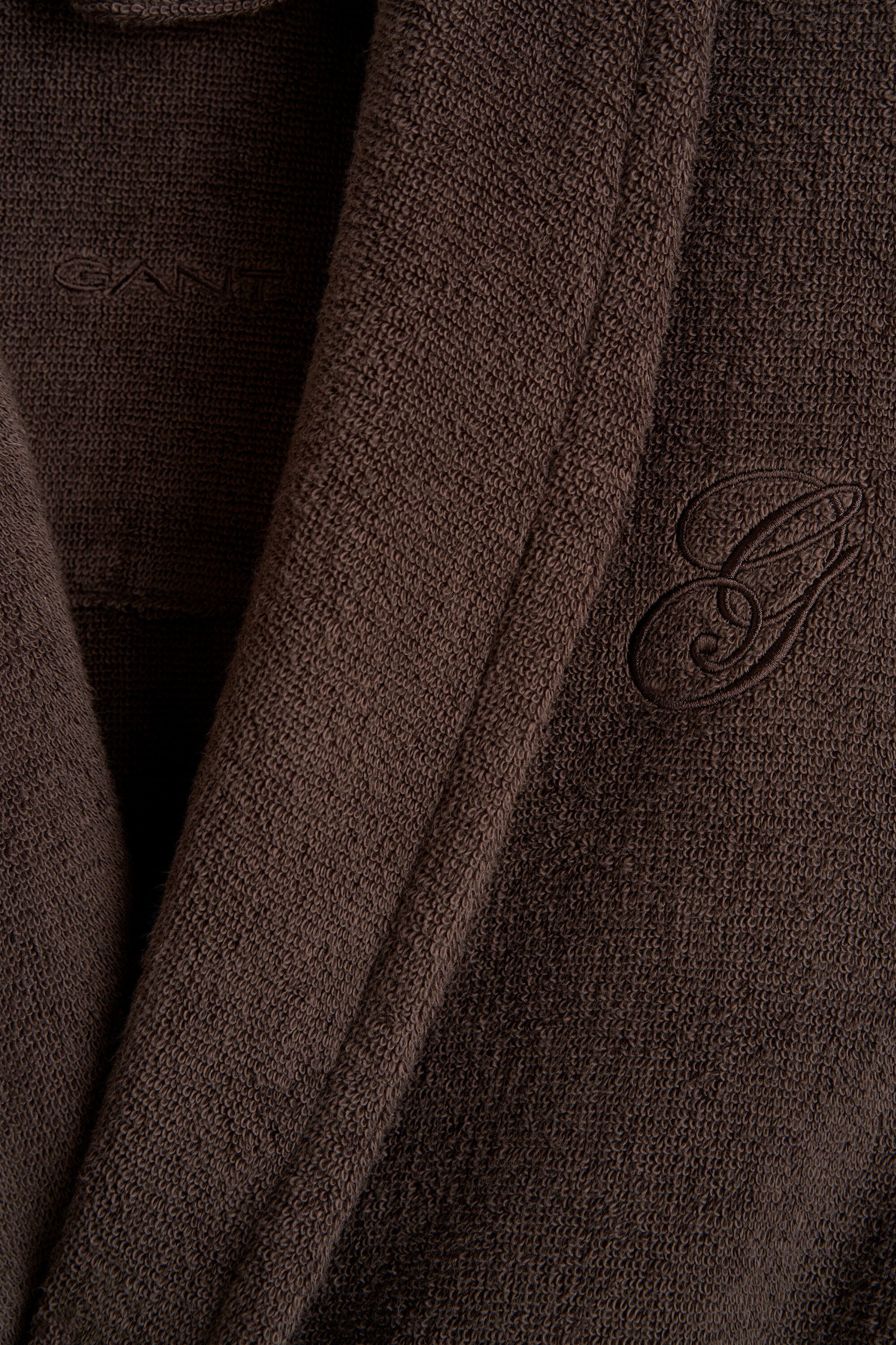 Embroidered Robe — DEEP BROWN