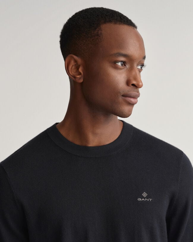 Baumwoll Kaschmir Rundhalspullover