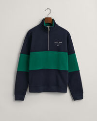 Teens Color Blocked Sweatshirt mit Rei&szlig;verschluss-Kragen