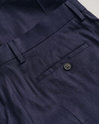 Slim Fit Baumwoll Leinen Anzughose