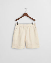 Relaxed Fit Leinenmix Pull-On Shorts