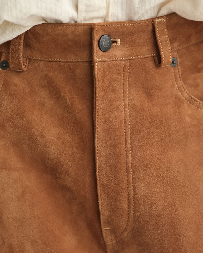 Jeans aus Veloursleder