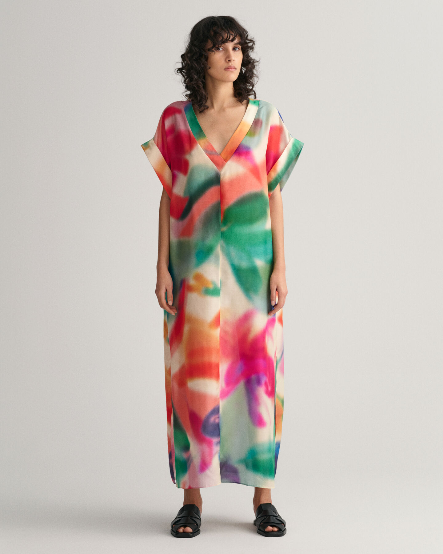 Kaftan mit Blumen-Print
