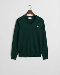 Klassischer V-Neck Pullover aus Baumwolle