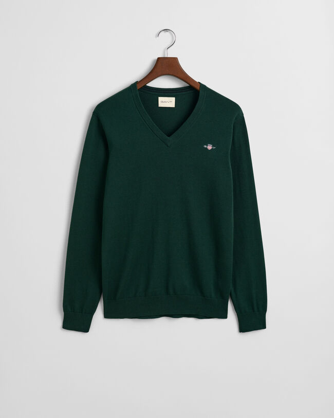 Klassischer V-Neck Pullover aus Baumwolle