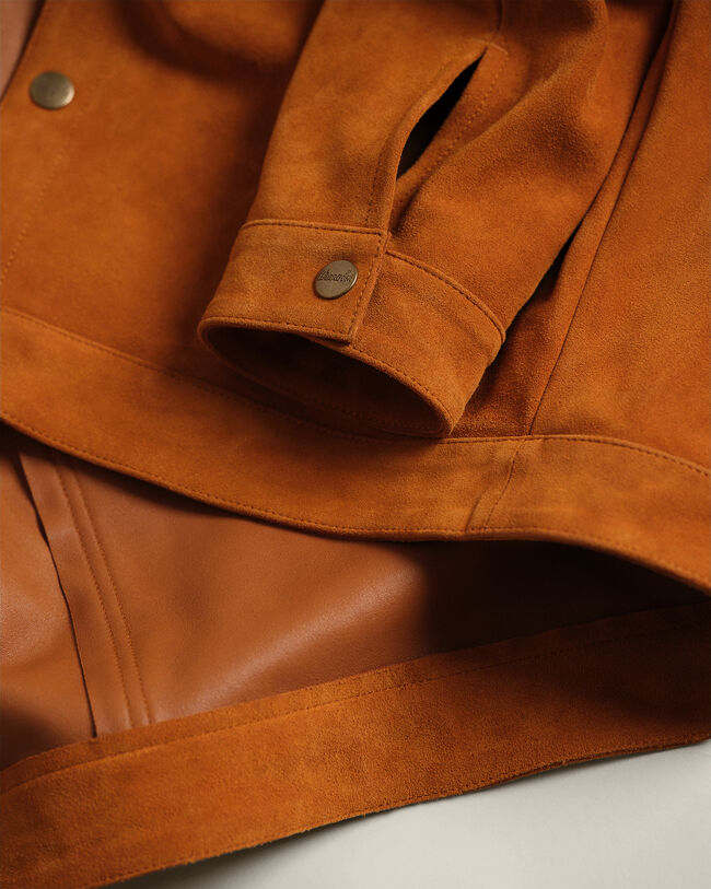 Wrangler x GANT Velourslederjacke