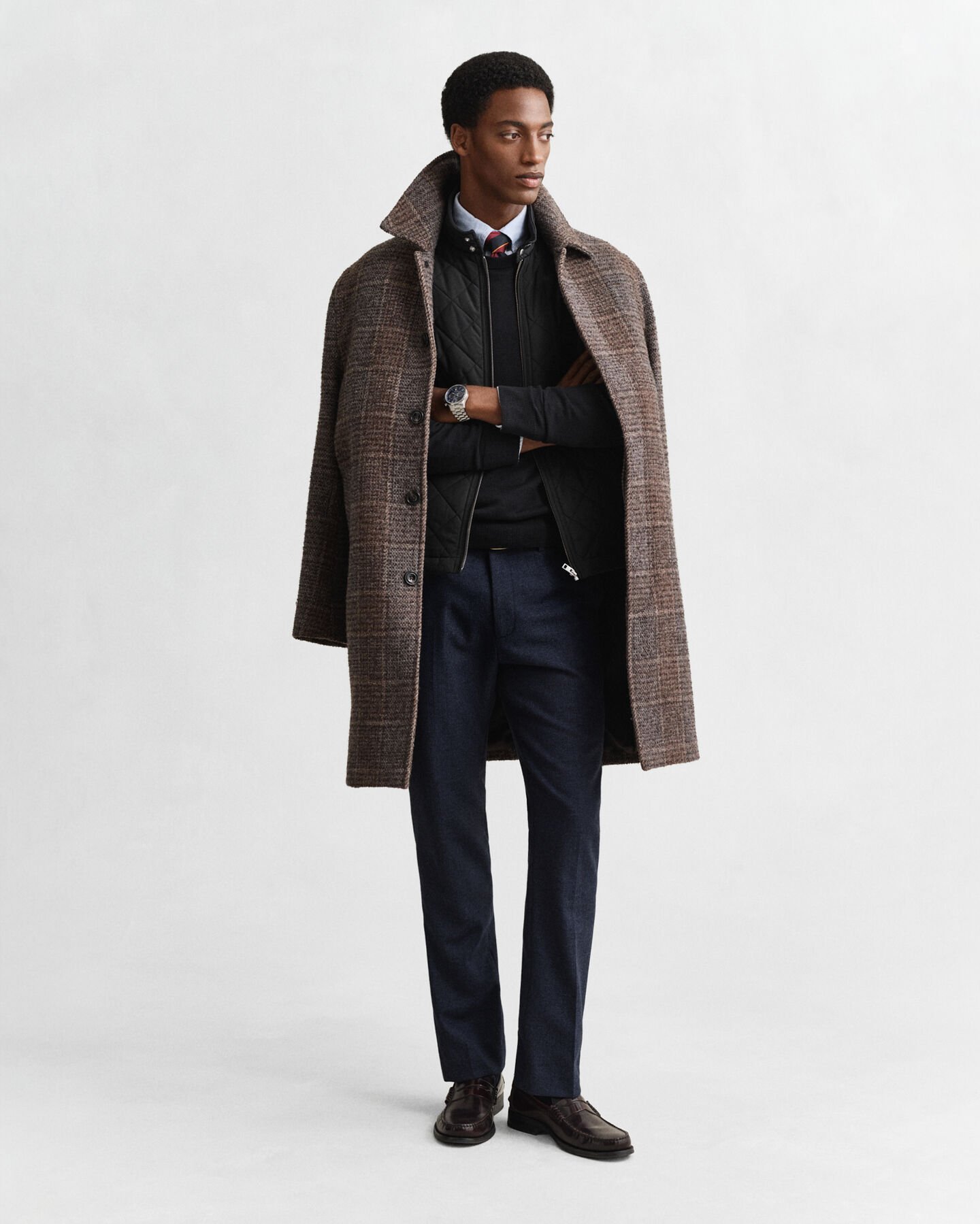 Gesteppte Windcheater Weste