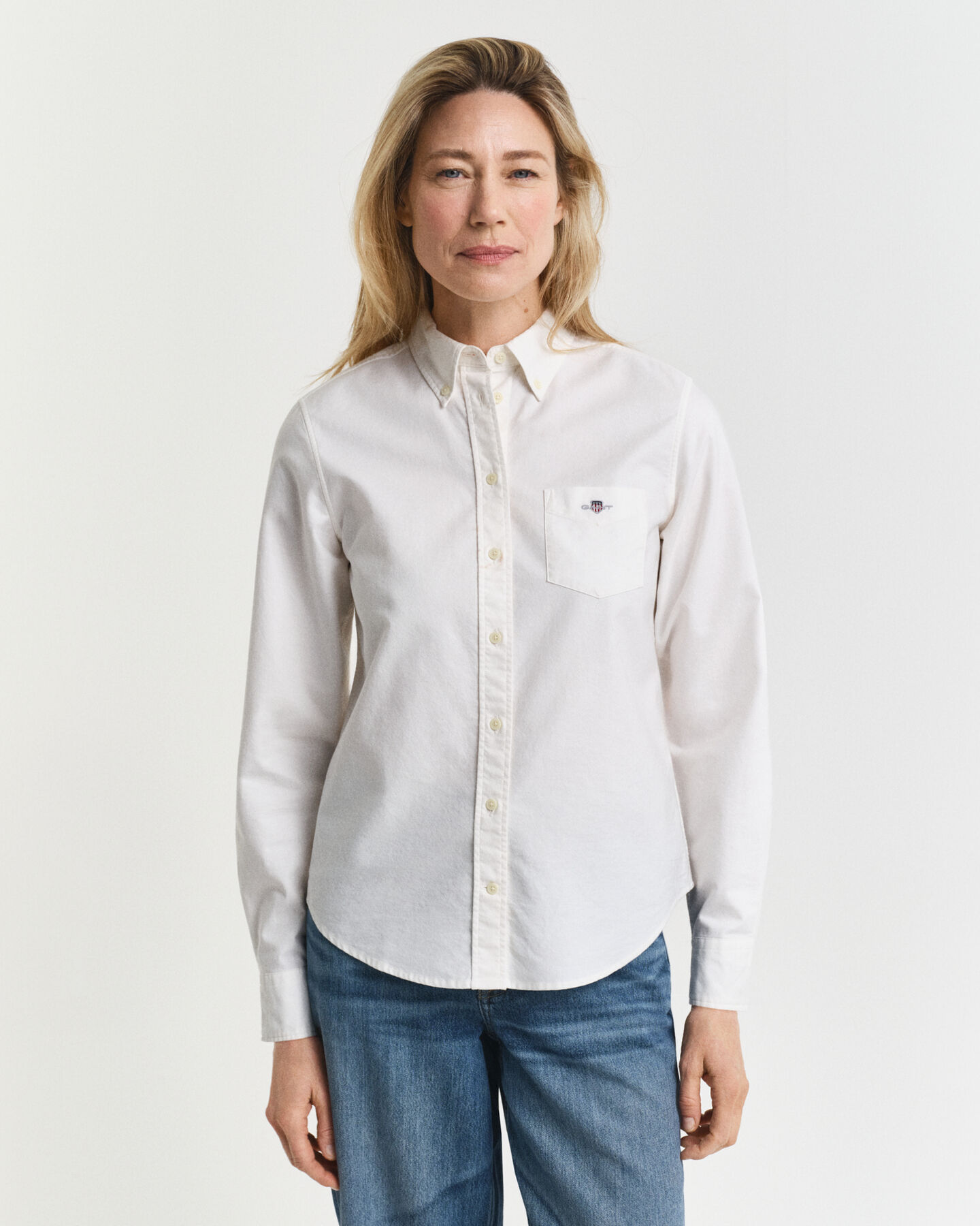 Regular Fit Classic Oxford-Bluse