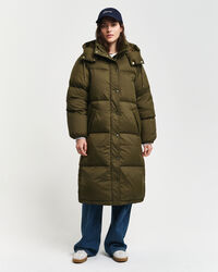 Langer Daunenmantel