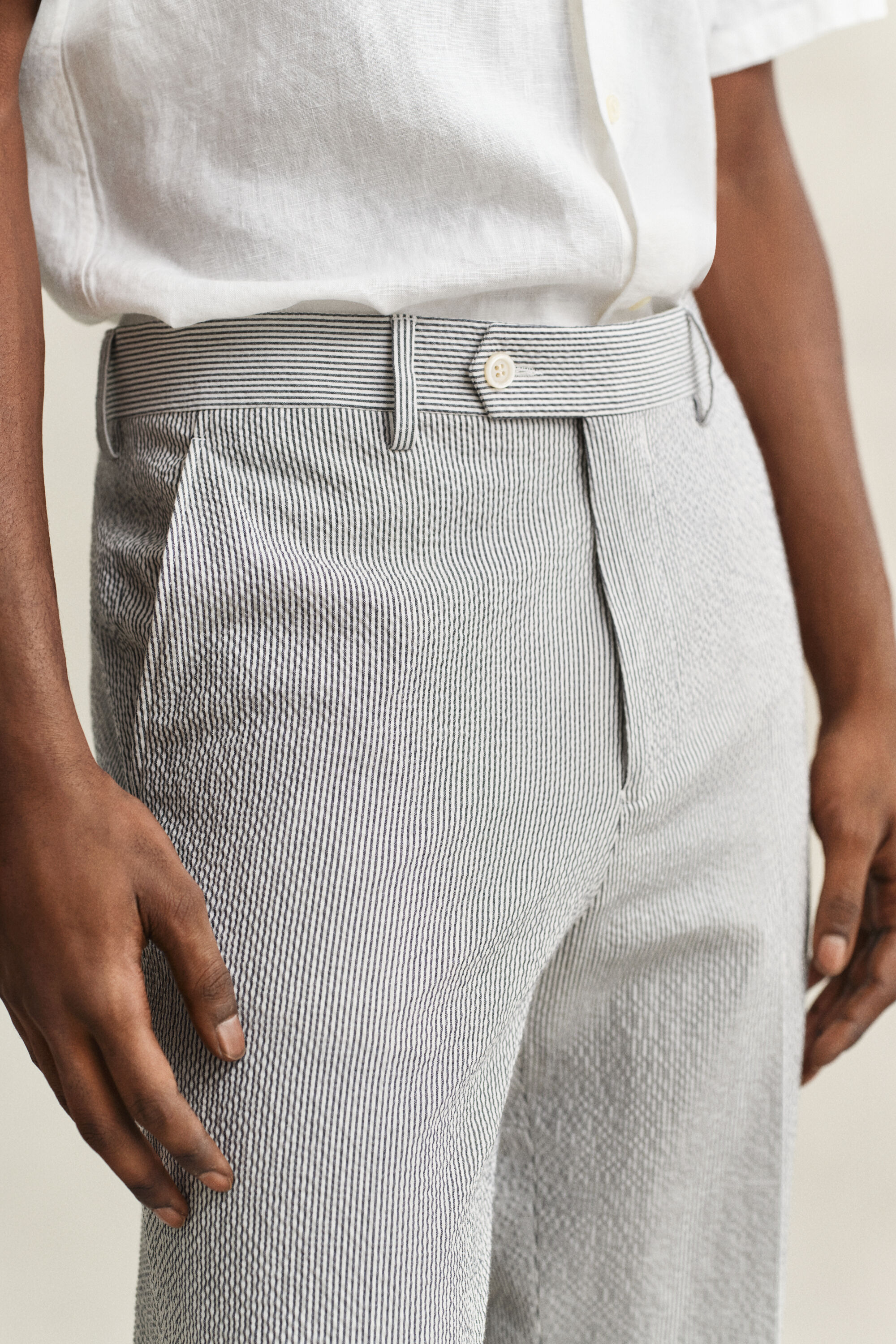 Seersucker Anzughose