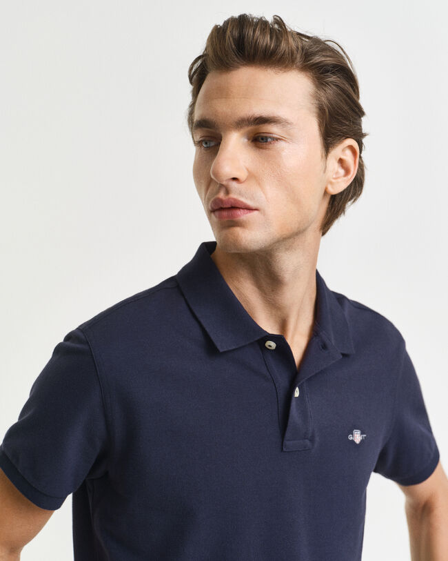 Slim Fit Archive Shield Piqué Poloshirt