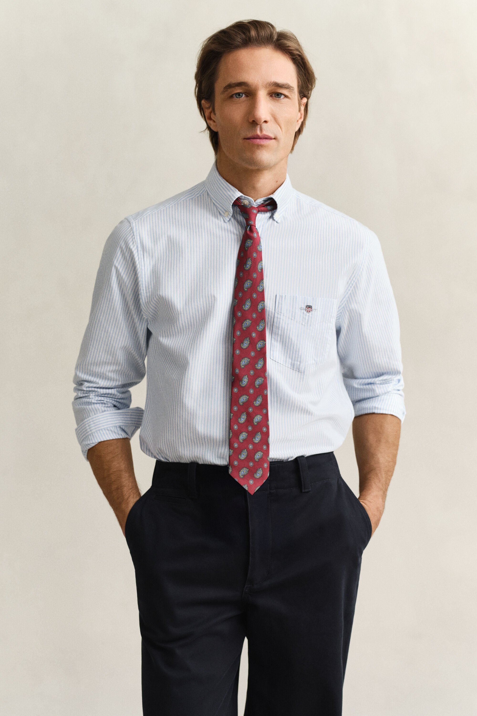 Banker Stripe Classic Oxford-Hemd