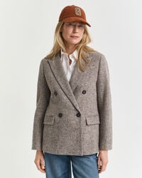 Strukturierter Regular Fit Blazer aus Wolle