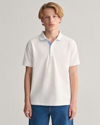 Teens Kontrast Piqu&eacute; Poloshirt