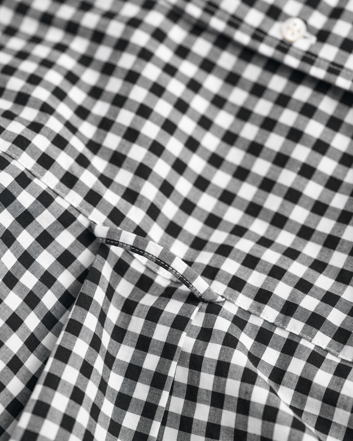 Regular Fit Classic Gingham Popeline Hemd