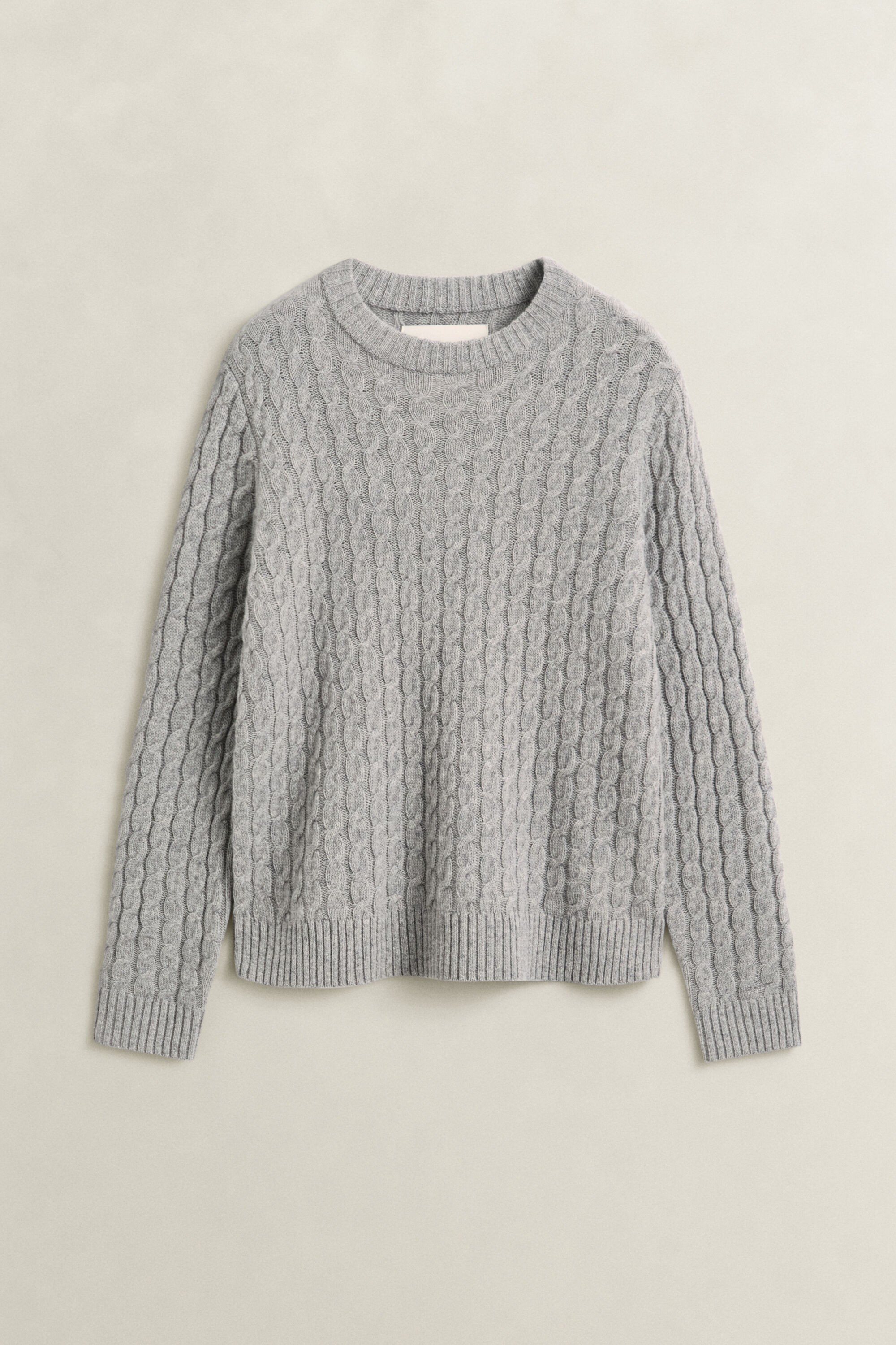 Zopfstrickpullover aus Kaschmir