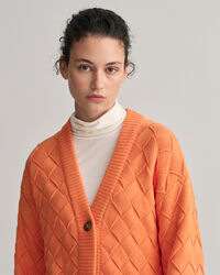 Strickjacke mit Webstruktur