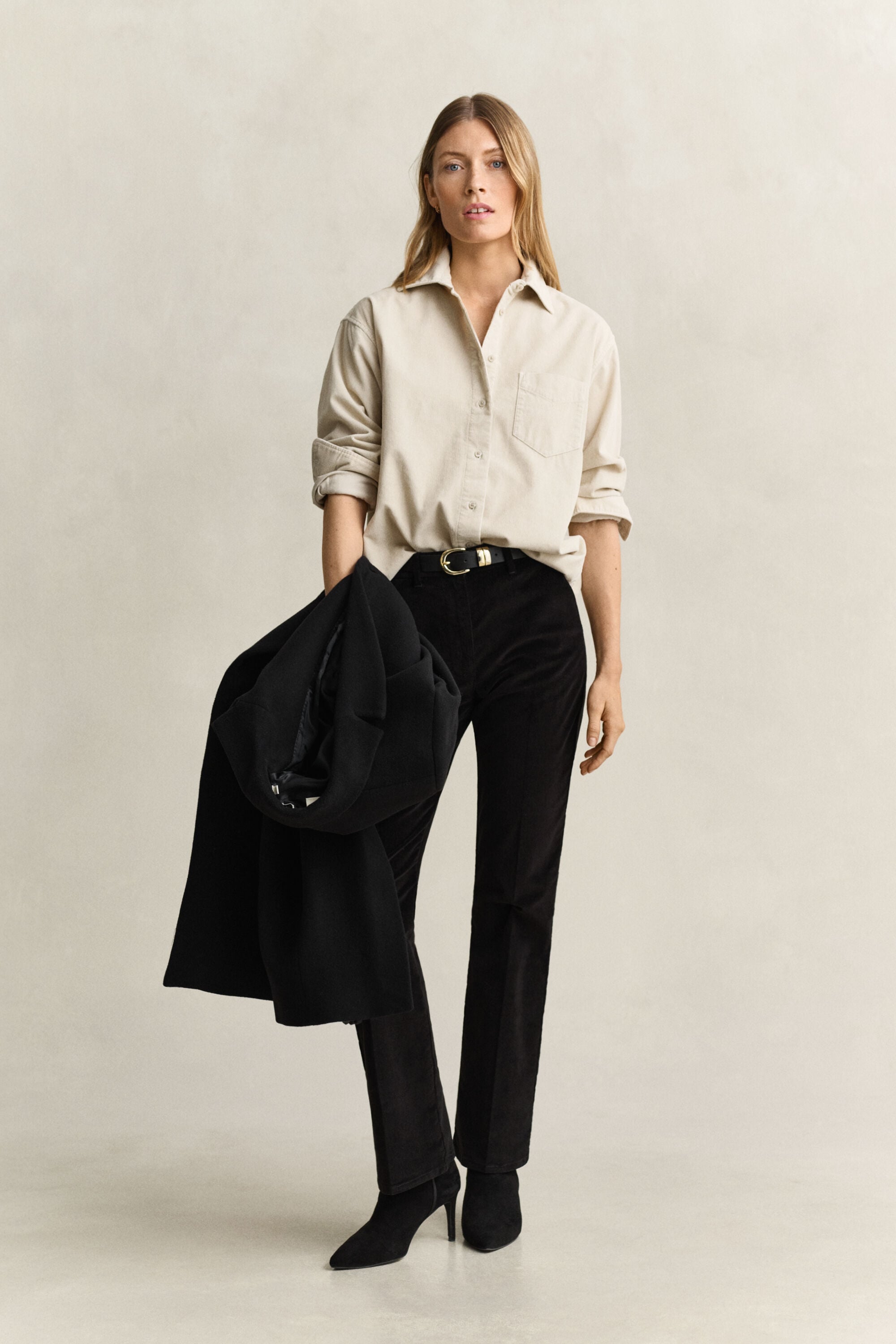 Relaxed Fit Cordbluse