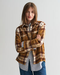 Karierte Flanell-Hemdjacke