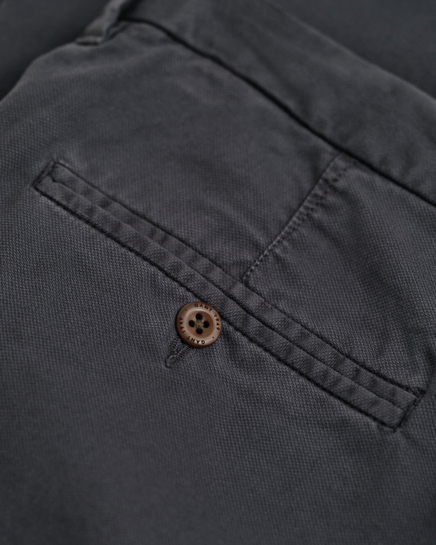 Slim Fit Dobby Chinohose mit Struktur