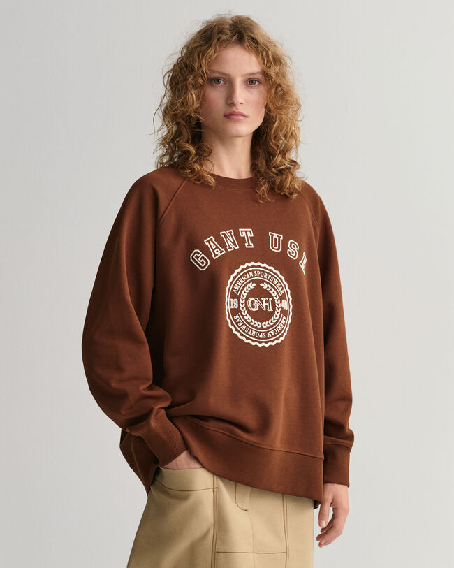 Oversized GANT USA Rundhals-Sweatshirt