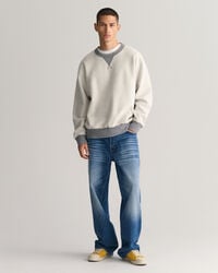 Reversed Rundhals-Sweatshirt