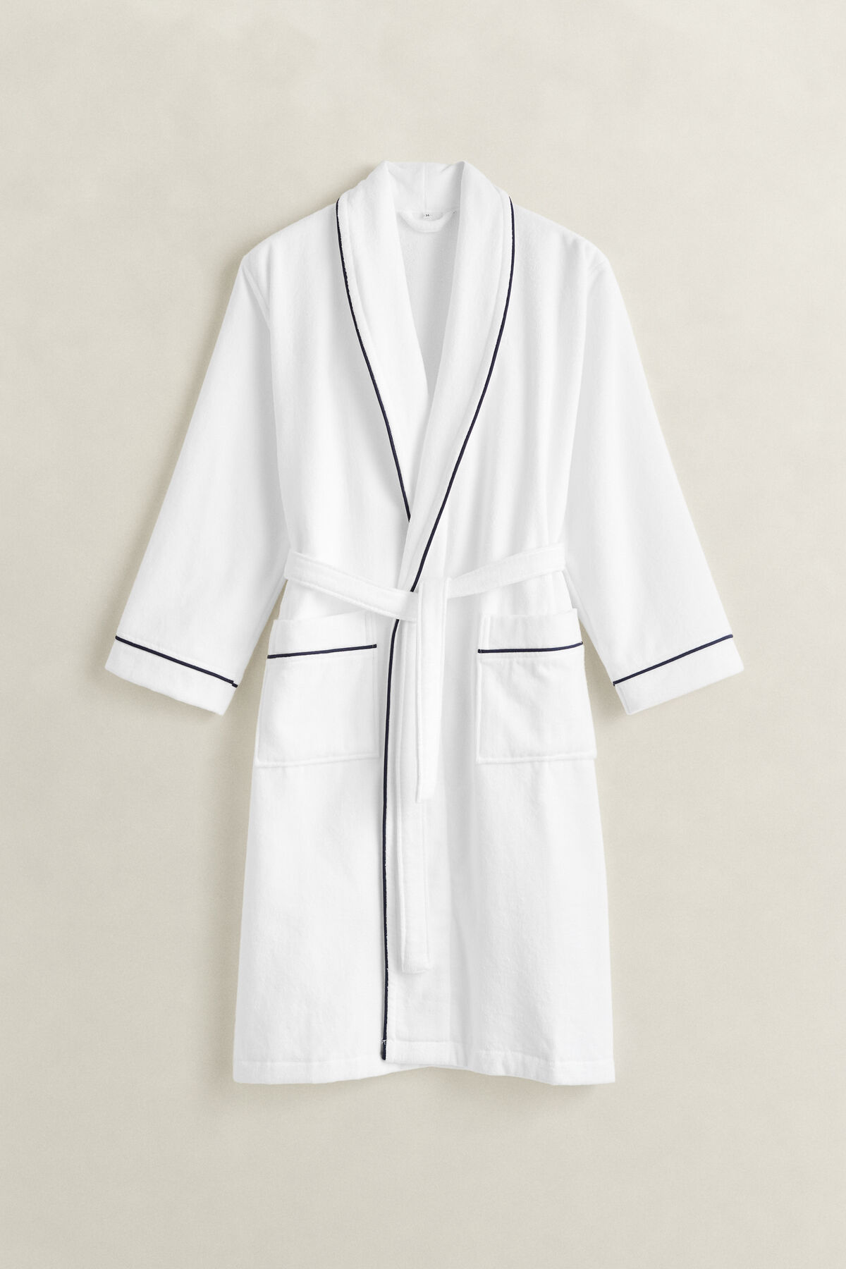 Velours Bademantel — WHITE