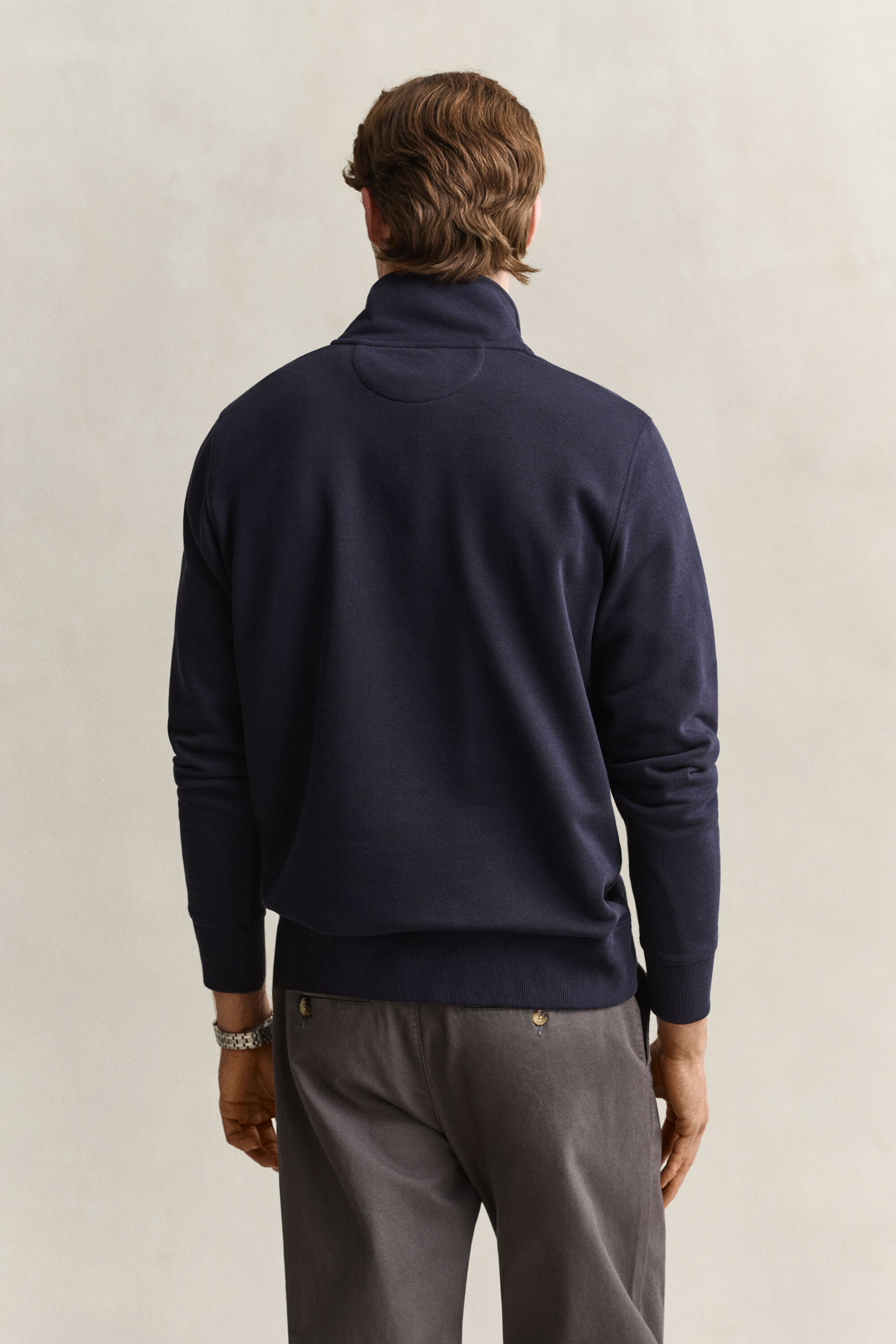 Shield Sweatshirt mit halblangem Reißverschluss