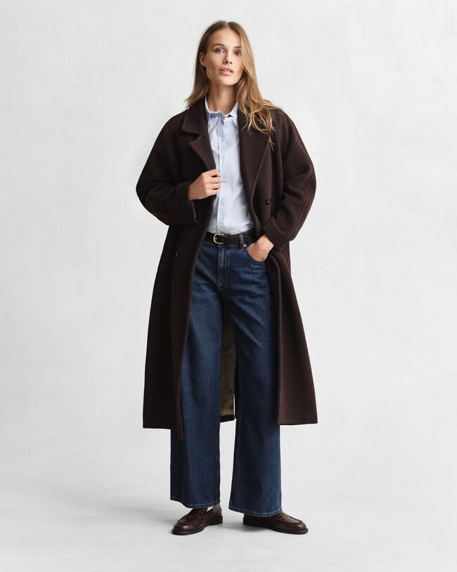 Slim Fit Oxford-Bluse mit Stretch