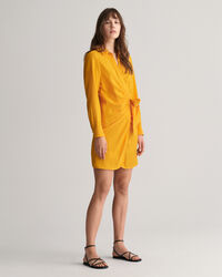 Hemdblusenkleid im Wickeldesign