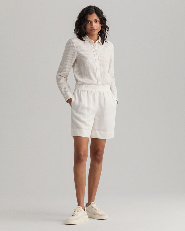 Leinen Viskose Schlupfshorts