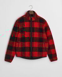 Karierte Fleecejacke