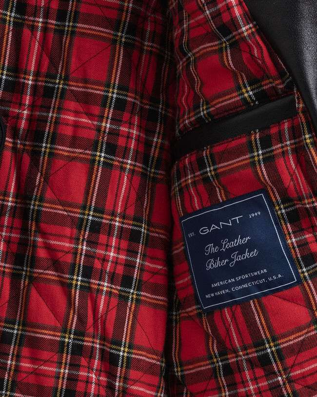 Bikerjacke aus Leder