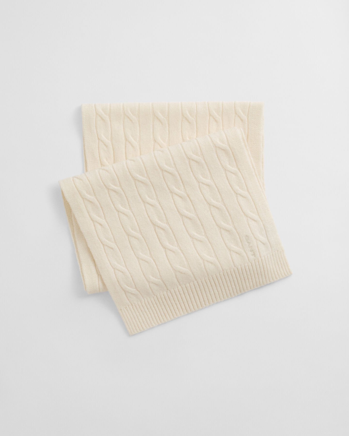 Zopfstrick Wollschal