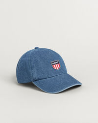 Retro Shield Denim Cap