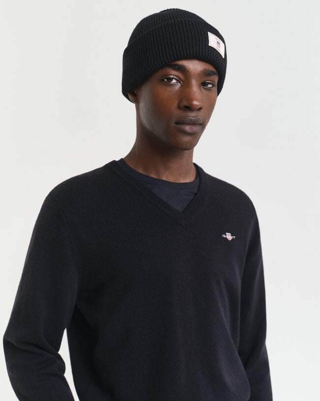 Superfine Lambswool V-Neck Pullover
