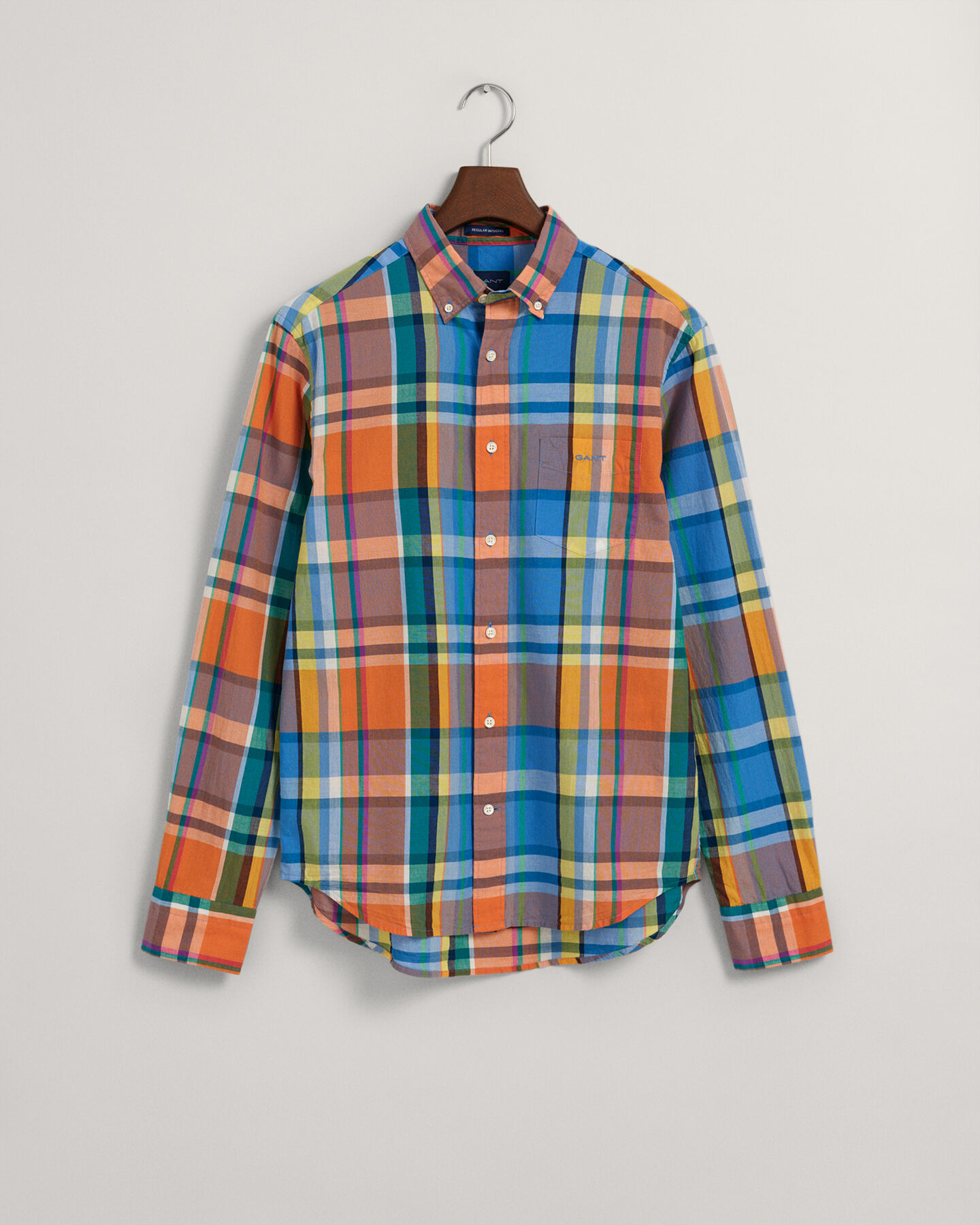 Farbenfrohes Regular Fit Madras-Hemd