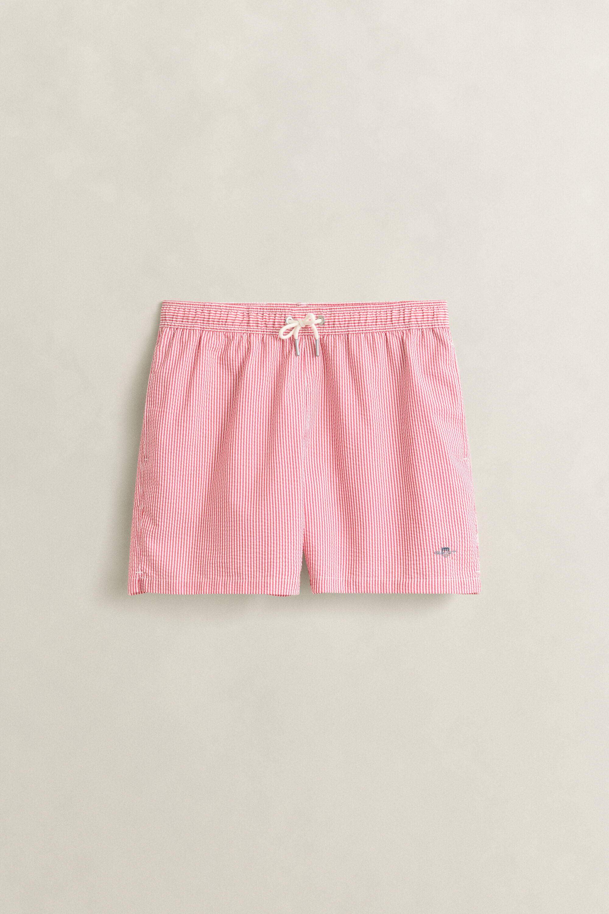 Gestreifte Seersucker Badeshorts