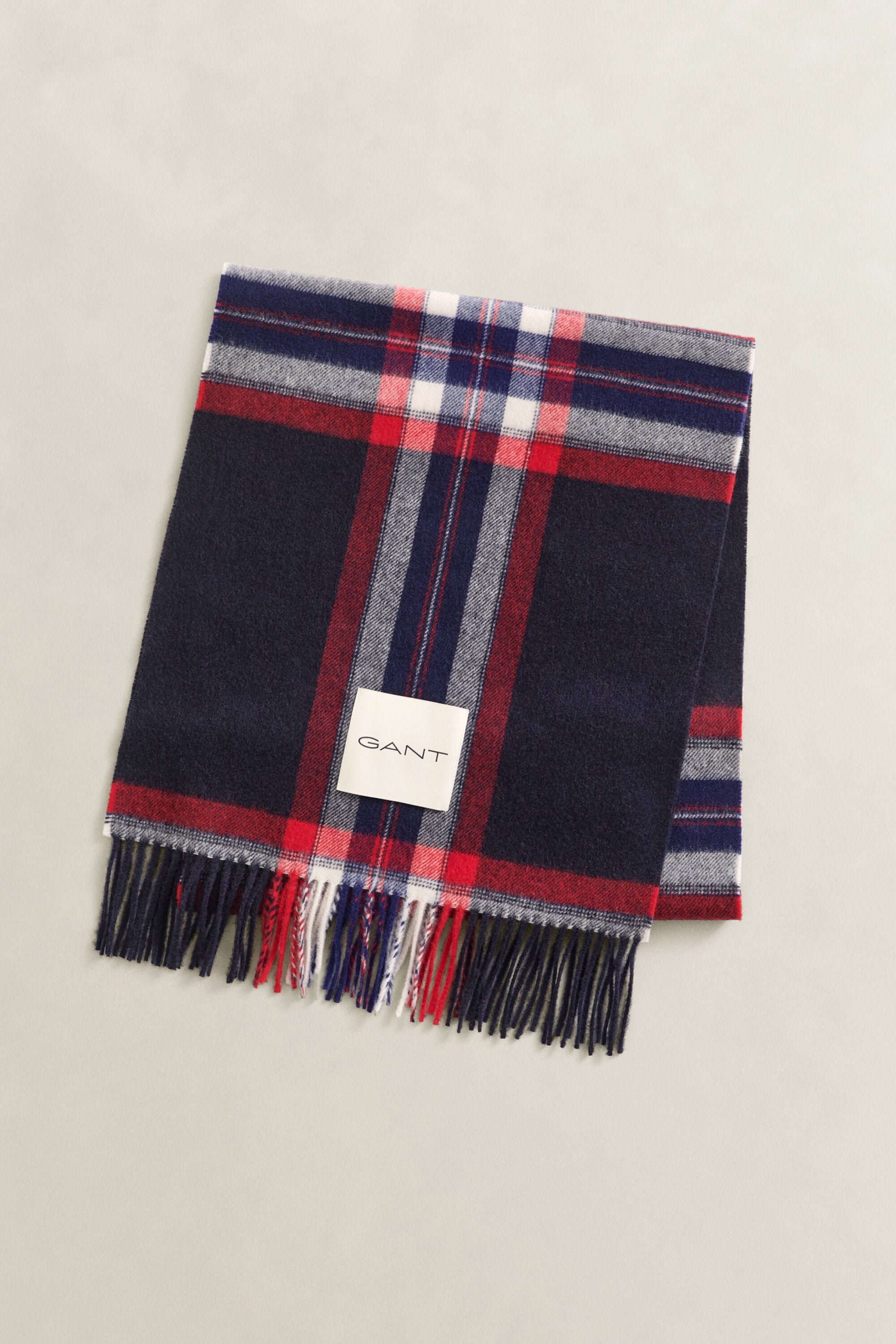 Wollschal mit Tartan-Muster