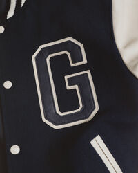 Leather Mix Varsity Jacket