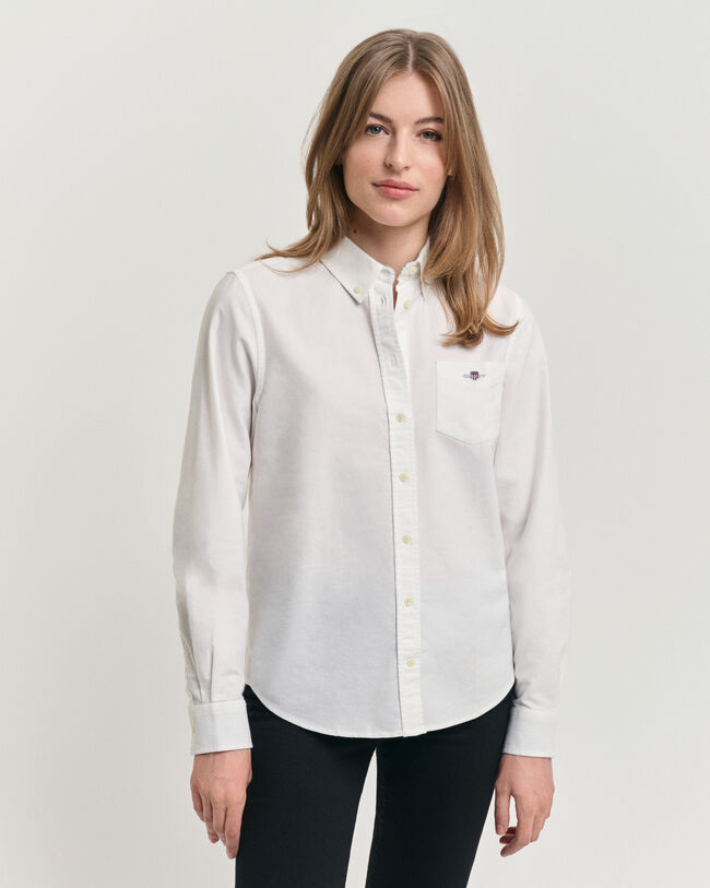 Seasonal Essential Regular Fit Oxford-Bluse