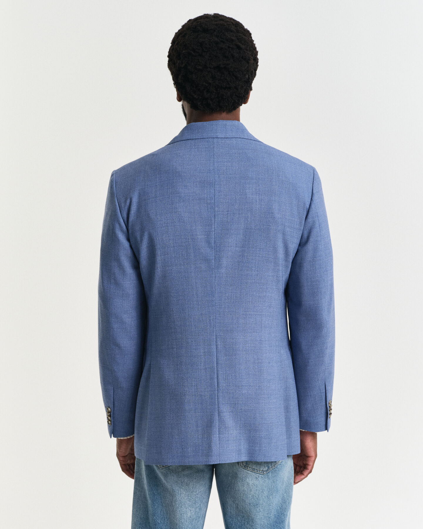 Relaxed Fit Anzugsakko aus Mouliné-Wolle