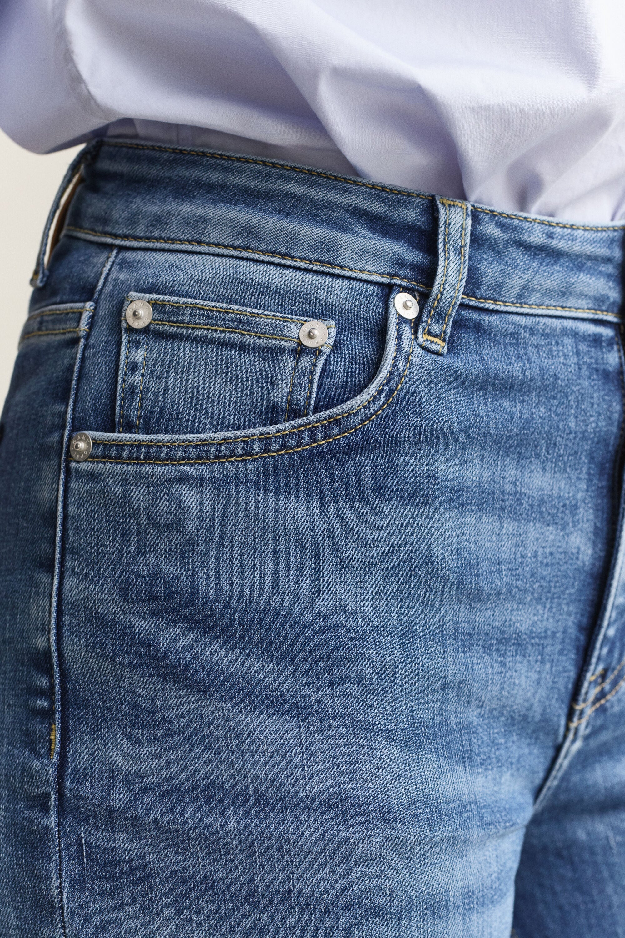Cropped Stretch-Jeans