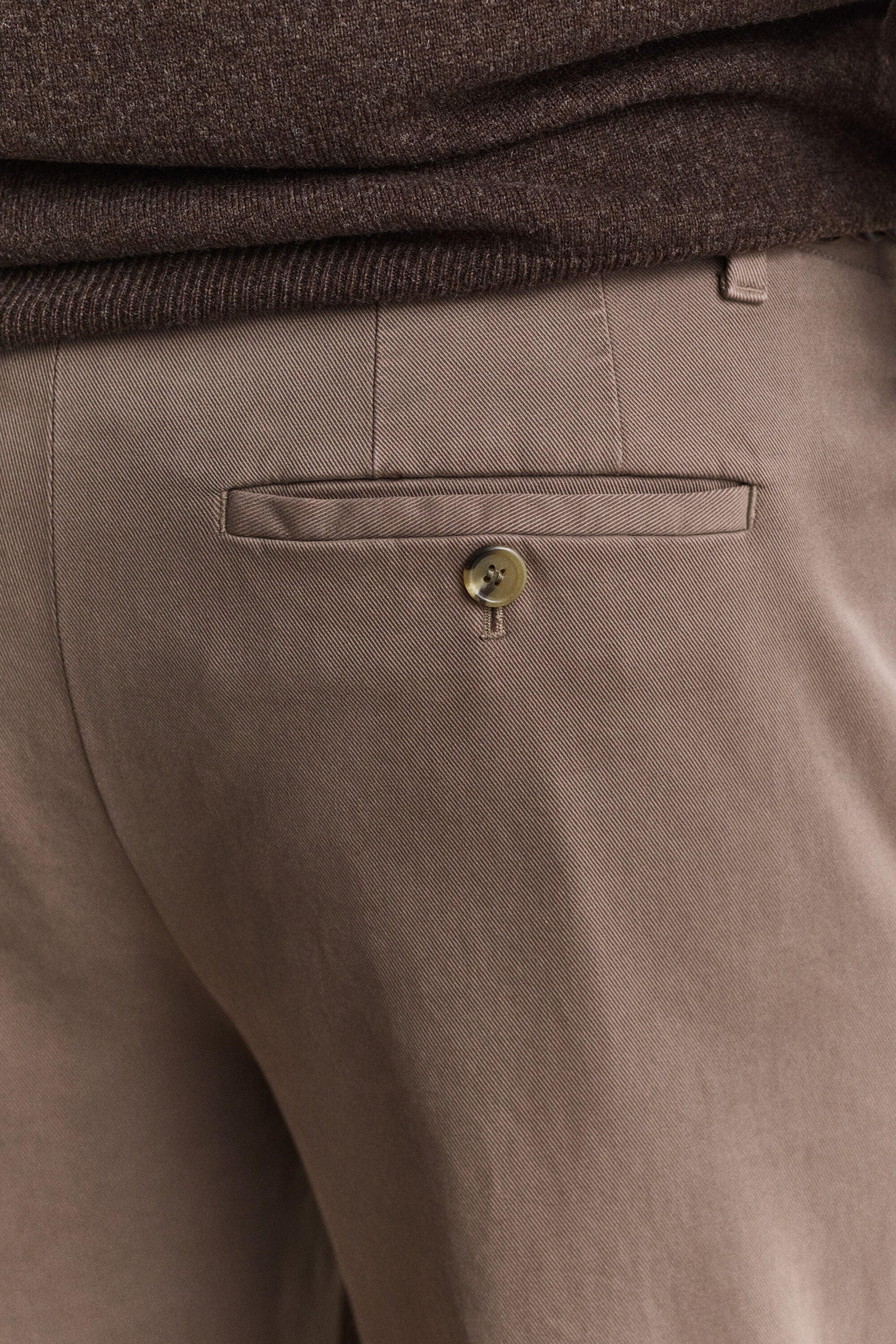 Chinohose aus angerauter Baumwolle